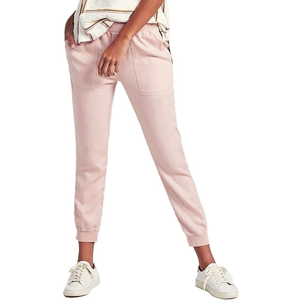 Faherty Women’s Arlie Day Jogger Pants Linen Blend Pink Size Large